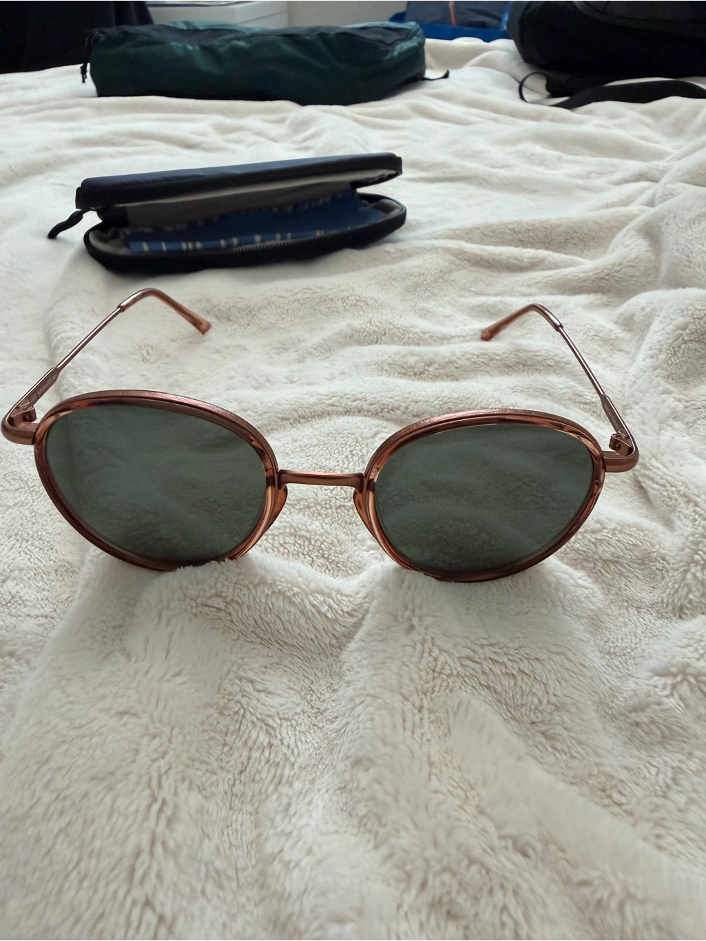 Women's Baia Round Frame Metal Sunglasses - Copper Forest — image 2 of 7